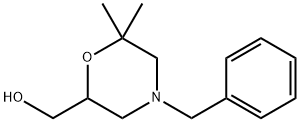 (4-Benzyl-6,6-dimethylmorpholin-2-yl)methanol Structure