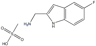 [(5-fluoro-1H-indol-2-yl)methyl]amine methanesulfonate Structure