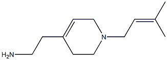 2-[1-(3-methylbut-2-enyl)-3,6-dihydro-2H-pyridin-4-yl]ethanamine Structure