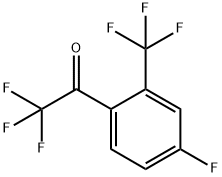 2,2,2-trifluoro-1-[4-fluoro-2-(trifluoromethyl)phenyl]ethanone Structure