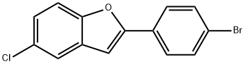 2-(4-Bromo-phenyl)-5-chloro-benzofuran 구조식 이미지