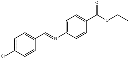 ethyl 4-[(4-chlorobenzylidene)amino]benzoate Structure