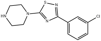 1-[3-(3-chlorophenyl)-1,2,4-thiadiazol-5-yl]piperazine 구조식 이미지