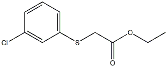 Ethyl 2-(3-Chlorophenyl)sulfanylacetate 구조식 이미지