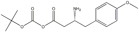 (Tert-Butoxy)Carbonyl (R)-3-Amino-4-(4-methoxy-phenyl)-butyric acid 구조식 이미지