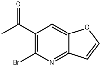 1-(5-BROMOFURO[3,2-B]PYRIDIN-6-YL)ETHANONE Structure