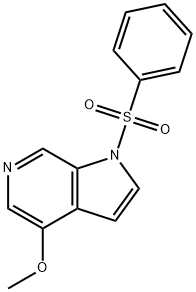 4-methoxy-1-(phenylsulfonyl)-1H-pyrrolo[2,3-c]pyridine Structure