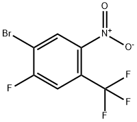 1-Bromo-2-fluoro-5-nitro-4-trifluoromethyl-benzene Structure