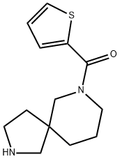 2,7-diazaspiro[4.5]decan-7-yl(thiophen-2-yl)methanone Structure