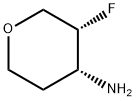 (3R,4R)-3-fluorooxan-4-amine Structure