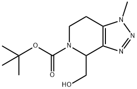 5-(Tert-Butoxycarbonyl)-1-Ethyl-4,5,6,7-Tetrahydro-1H-[1,2,3]Triazolo[4,5-C]Pyridine-7-Carboxylic Acid 구조식 이미지