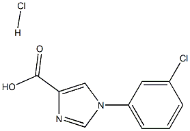 1-(3-chlorophenyl)-1H-imidazole-4-carboxylic acid hydrochloride Structure