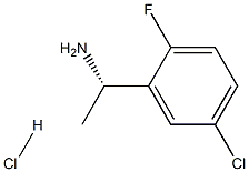 (1S)-1-(5-CHLORO-2-FLUOROPHENYL)ETHAN-1-AMINE HYDROCHLORIDE 구조식 이미지