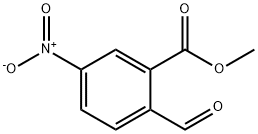 Benzoic acid, 2-formyl-5-nitro-, methyl ester Structure