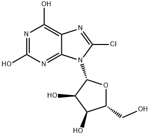 8-chloroXanthosine 구조식 이미지