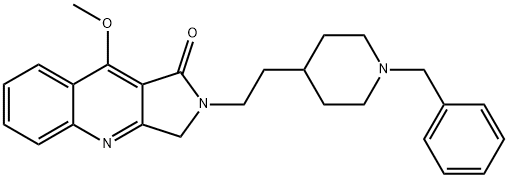 2-(2-(1-benzylpiperidin-4-yl)ethyl)-9-methoxy-2,3-dihydro-1H-pyrrolo[3,4-b]quinolin-1-one Structure