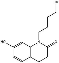 1-(4-Bromobutyl)-3,4-dihydro-7-hydroxy-2(1H)-quinolinone 구조식 이미지