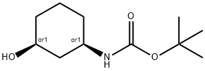tert-butyl ((1R,3S)-3-hydroxycyclohexyl)carbamate Structure