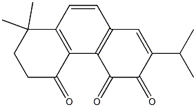 3,4,5(6H)-Phenanthrenetrione, 7,8-dihydro-8,8-dimethyl-2-(1-methylethyl)- Structure