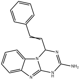 4-Styryl-1,4-dihydro-benzo[4,5]imidazo[1,2-a][1,3,5]triazin-2-ylamine Structure