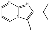 2-tert-butyl-3-iodoimidazo[1,2-a]pyrimidine 구조식 이미지