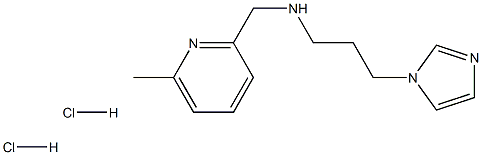 [3-(1H-imidazol-1-yl)propyl][(6-methylpyridin-2-yl)methyl]amine dihydrochloride Structure