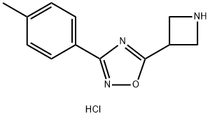 5-azetidin-3-yl-3-(4-methylphenyl)-1,2,4-oxadiazole hydrochloride Structure