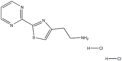 2-(2-pyrimidin-2-yl-1,3-thiazol-4-yl)ethanamine:dihydrochloride 구조식 이미지