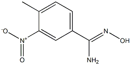 4-Methyl-3-nitrobenzamidoxime, 97% 구조식 이미지