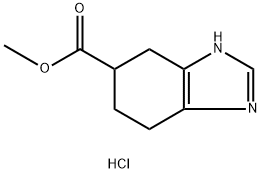 methyl 4,5,6,7-tetrahydro-1H-1,3-benzodiazole-5-carboxylate hydrochloride Structure