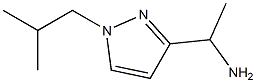 1-(1-Isobutyl-1H-pyrazol-3-yl)-ethylamine Structure
