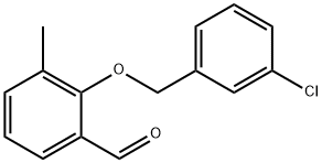 2-(3-Chloro-benzyloxy)-3-methyl-benzaldehyde 구조식 이미지