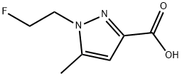 1-(2-Fluoroethyl)-5-methyl-1H-pyrazole-3-carboxylic acid Structure