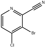 3-BROMO-4-CHLORO-2-CYANOPYRIDINE Structure