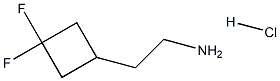 2-(3,3-difluorocyclobutyl)ethan-1-amine hydrochloride Structure