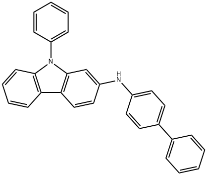 N-([1,1'-biphenyl]-4-yl)-9-phenyl-9H-carbazol-2-amine 구조식 이미지