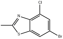 6-Bromo-4-chloro-2-methyl-benzothiazole Structure