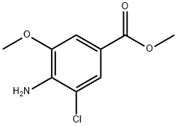 4-Amino-3-chloro-5-methoxy-benzoic acid methyl ester Structure