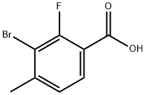 3-BROMO-2-FLUORO-4-METHYL-BENZOIC ACID 구조식 이미지