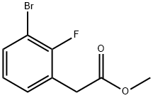 Methyl 3-Bromo-2-fluorophenylacetate Structure