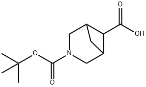 3-boc-3-azabicyclo[3.1.1]heptane-6-carboxylic acid 구조식 이미지