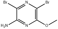 3,5-Dibromo-6-methoxy-pyrazin-2-ylamine 구조식 이미지