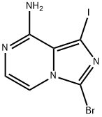 3-BROMO-1-IODOIMIDAZO[1,5-A]PYRAZIN-8-AMINE 구조식 이미지