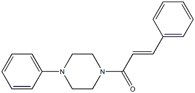 (E)-3-phenyl-1-(4-phenylpiperazin-1-yl)prop-2-en-1-one Structure