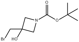 tert-butyl 3-(bromomethyl)-3-hydroxyazetidine-1-carboxylate Structure