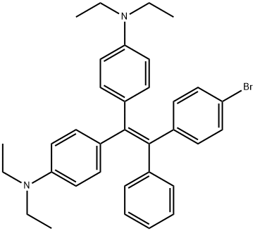 4,4'-(2-(4-bromophenyl)-2-phenylethene-1,1-diyl)bis(N,N-diethylaniline) Structure