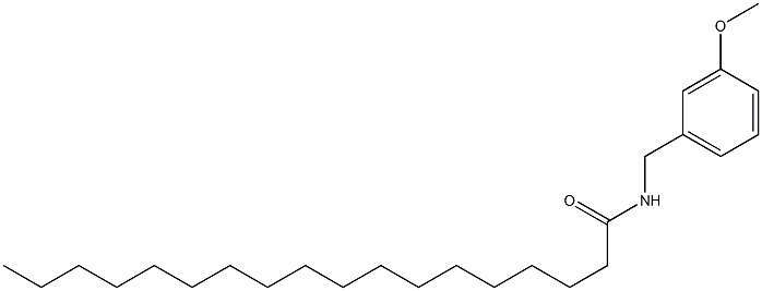 N-(3-methoxybenzyl)-octadecanamide 구조식 이미지