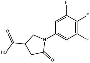 5-oxo-1-(3,4,5-trifluorophenyl)pyrrolidine-3-carboxylic acid Structure