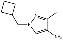 1-Cyclobutylmethyl-3-methyl-1H-pyrazol-4-ylamine 구조식 이미지