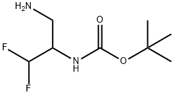 TERT-BUTYL (3-AMINO-1,1-DIFLUOROPROPAN-2-YL)CARBAMATE 구조식 이미지